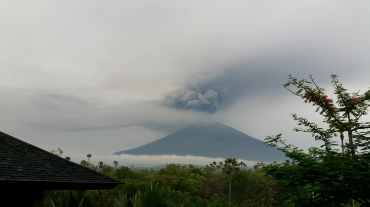 Bali en de actieve vulkaan Agung