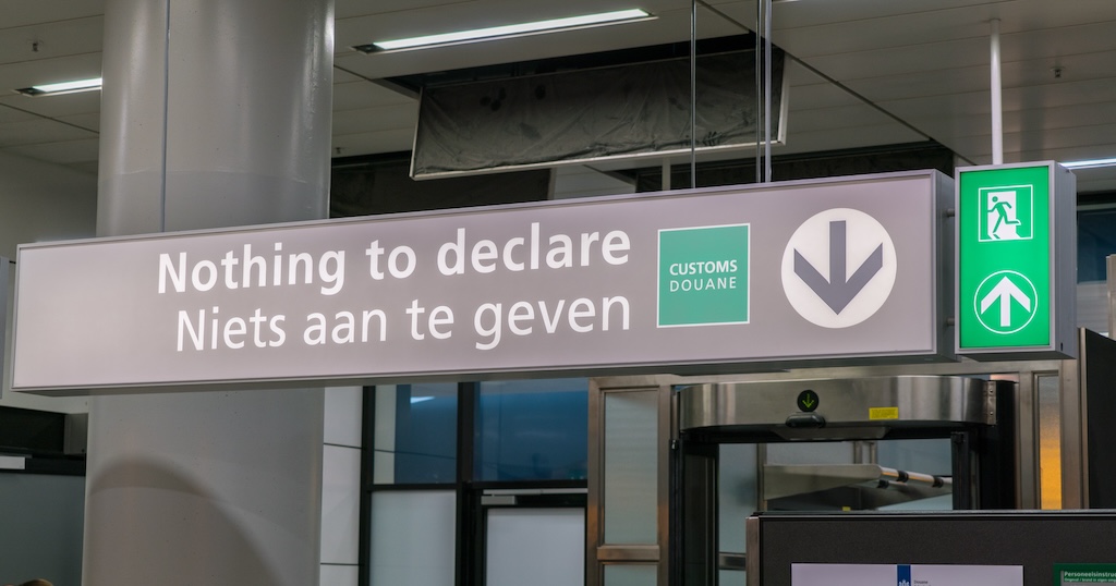 Douane schiphol