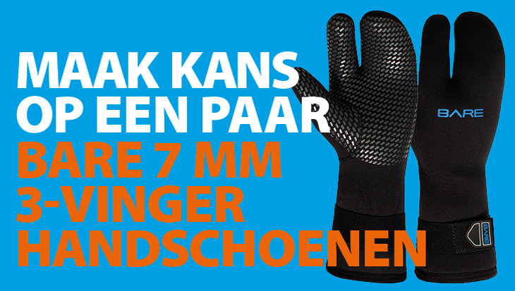 Doe mee & win: Bare 7mm 3-vinger handschoenen